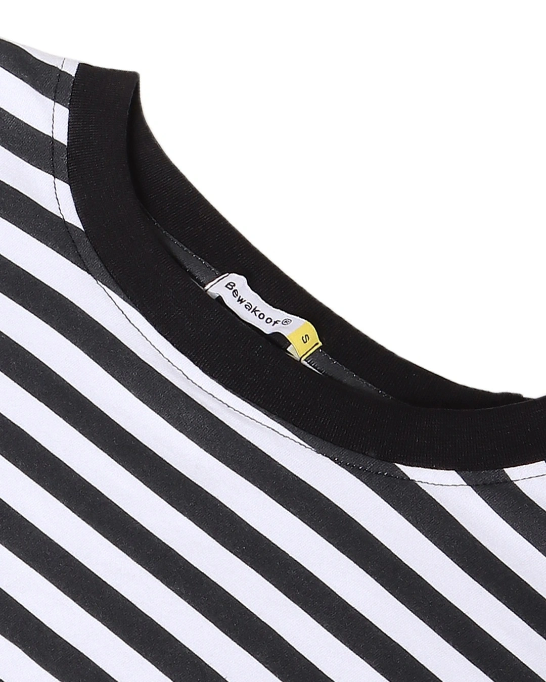 Women's White Minion Striped Oversized T-shirt thumbnail 4